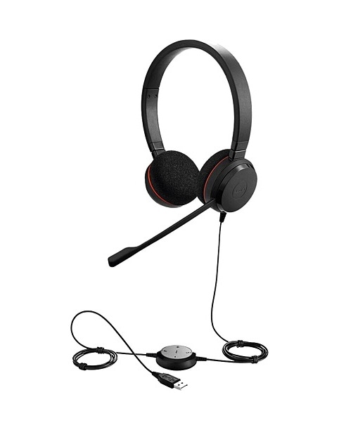 Jabra Evolve 20 Duo USB NC MS Kablolu Kulak Üstü Kulaklık
