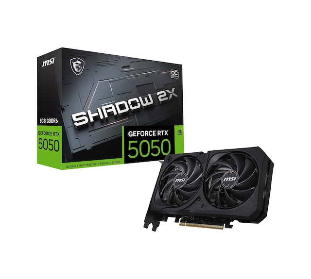 Msı Geforce Rtx 5050 8gb Shadow 2x Oc Gddr6 128bit Dx12 Gaming Aeae1msı0220