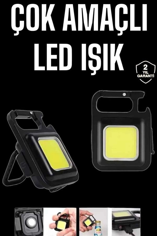Fonksiyonel Led Fener Acil Durum Işığı Usb Şarjlı