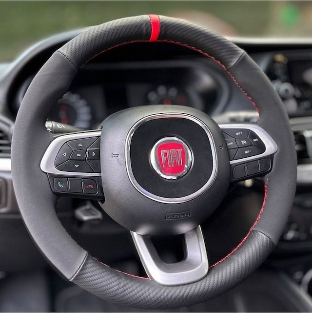 Fiat Egea 2015-2020 Araca Özel Direksiyon Kılıfı Aracınızın Dire Siyah