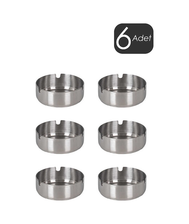 Porsima Etn-015 6 lı Küllük 1,2 ml Kalınlık Metal Küllük