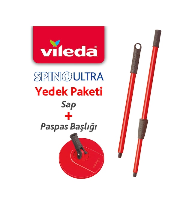 Vileda Vld0000000436 Spino Ultra Yedek Sap + Başlık Paketi-Tekil Vileda