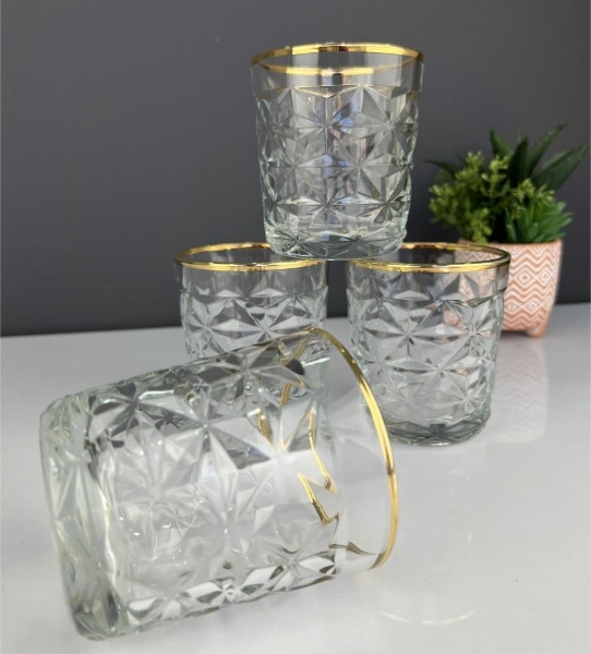 6'lı Kristal Meşrubat Bardağı 300 Ml