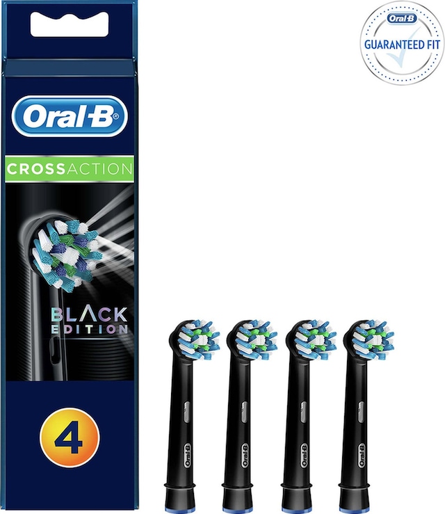 Oral-B Cross Action Diş Fırçası Yedek Başlığı 4'lü Siyah