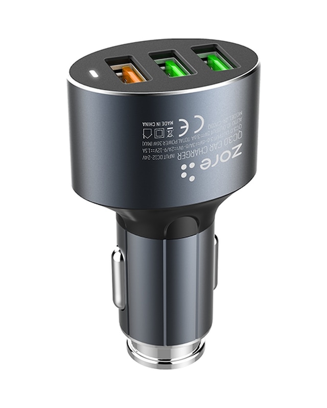 Zore Zr-c703q Micro 2 İn 1 Araç Şarj Seti - Siyah Siyah