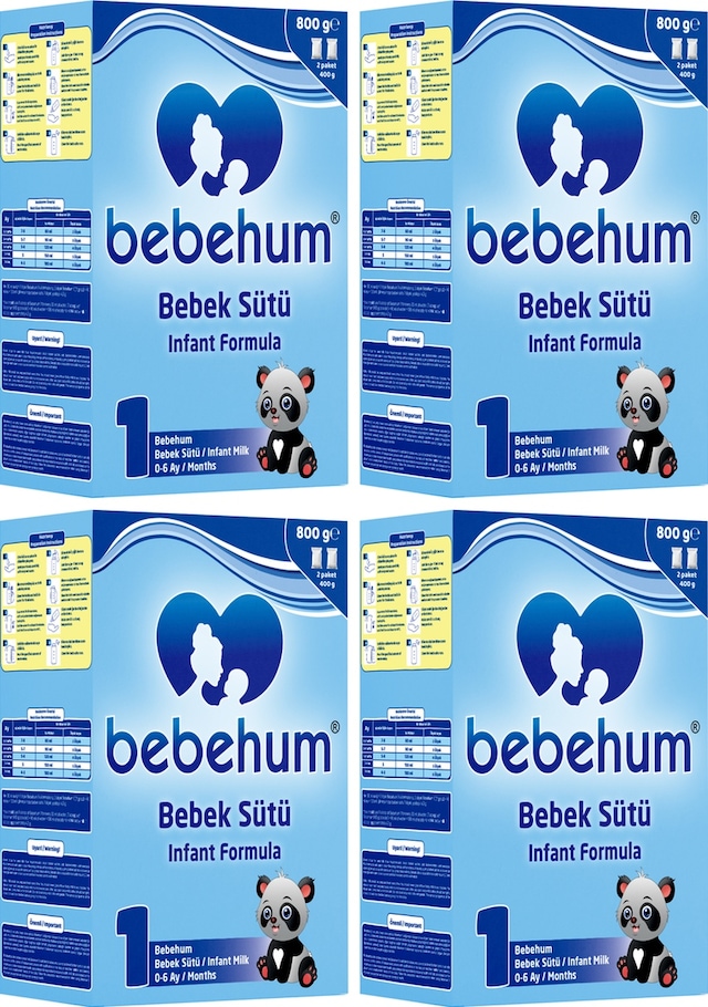 Bebehum 1 Numara Bebek Sütü 0-6 Ay 800 gr x 4 Adet