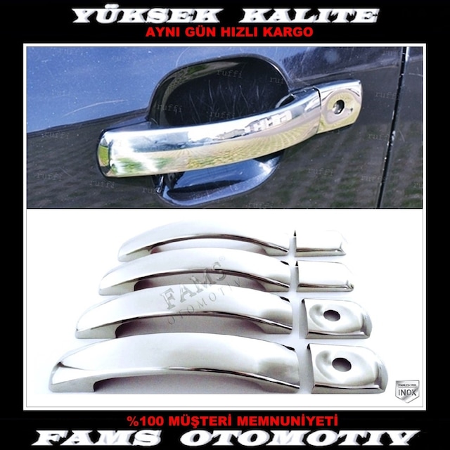 Ford Mondeo Krom Kapı Kolu 4 Kapı P.Çelik 2000-2007 2 Delik