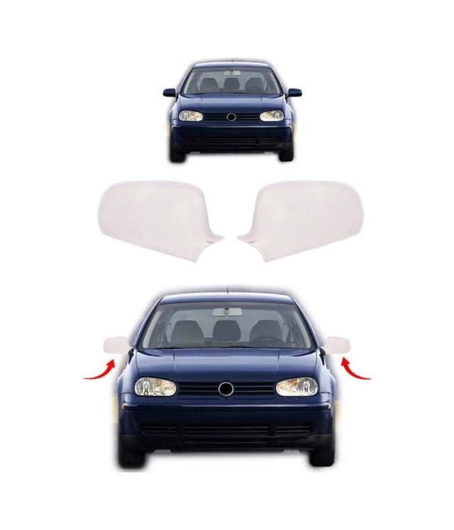Volkswagen Golf 4 Uyumlu 1998-2004 Krom Ayna Kapağı 2 Parça Paslanmaz Çelik