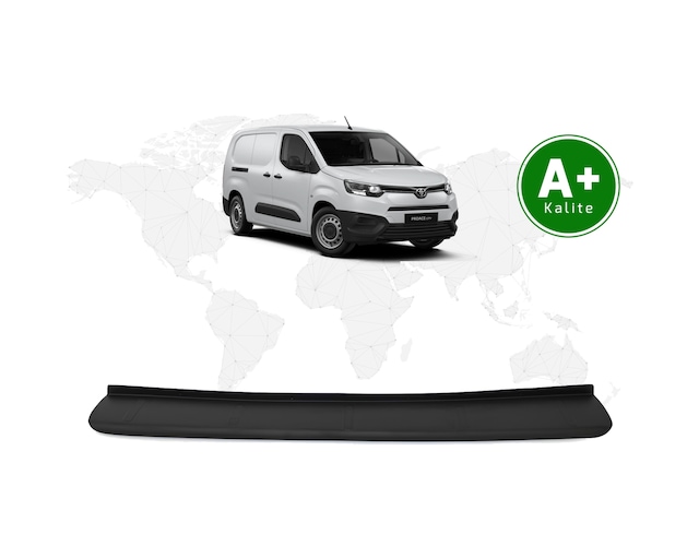 Toyota Proace City Panelvan Arka Tampon Eşiği Mat Siyah 2019 Model Ve Sonrası