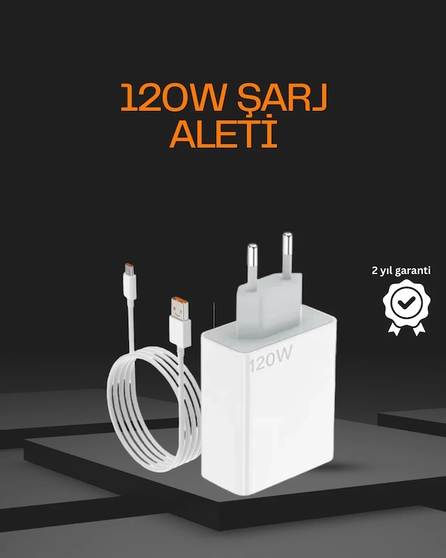 Ers 120 Watt Type C Şarj Başlığı Poco X3 X4 X5 Pro Uyumlu