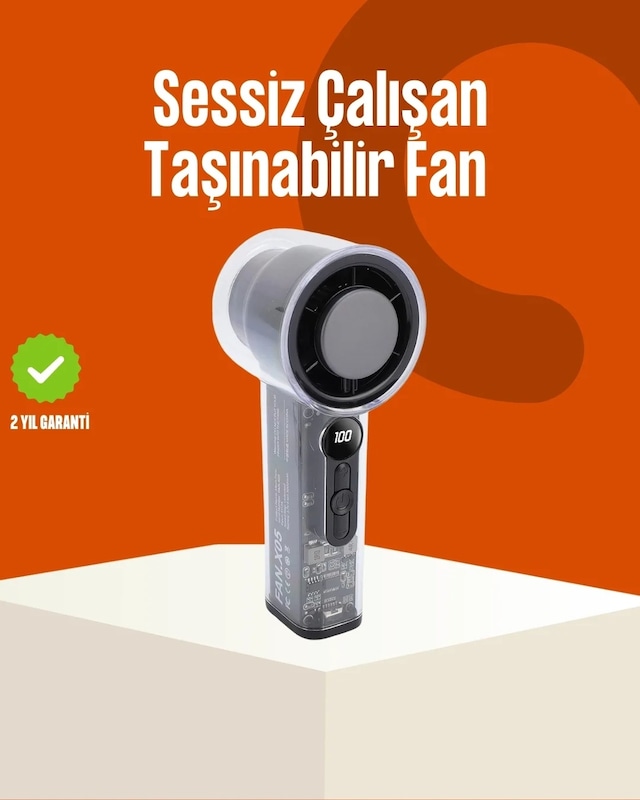 Ers Yüksek Hızlı Şarjlı Fan Kamp, Ofis Ve Açık Hava İçin İdeal