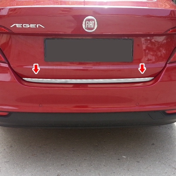 Fiat Egea Sedan Krom Bagaj Alt Çıta Paslanmaz Çelik