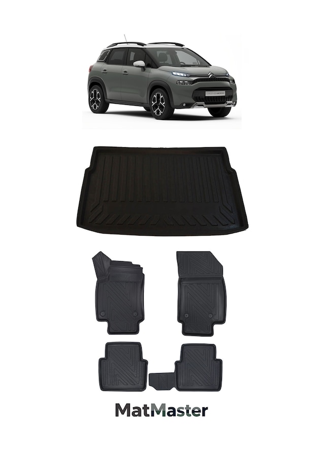 Citroen C3 Aircross 2024 Model 5d Premium Ekstra Havuzlu Paspas Ve Bagaj Havuzu Set