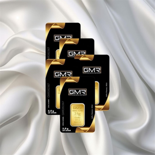 Leva Gold 2.5 Gr 24 Ayar Gmr Gram Altın 5 Adet