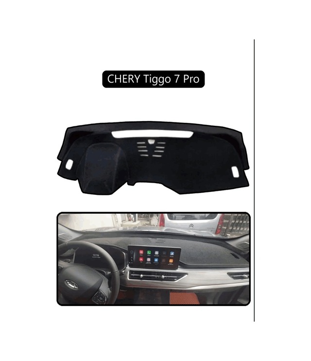 Chery Tiggo 7 Pro Torpido Koruma Halısı Siyah Kenar