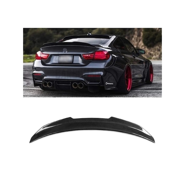 Bmw F32 2013-2018 Uyumlu Ithal Piano Black Psm Bagaj Üstü Spoiler