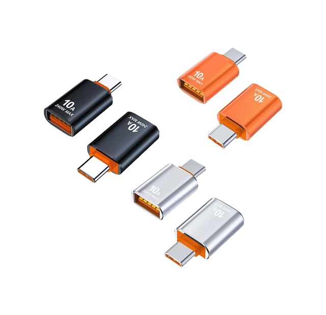 6'lı Set Type-c To Usb Dönüştürücü 5v