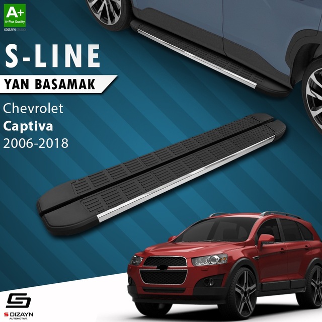 S-dizayn Chevrolet Captiva S-line Krom Yan Basamak 183 Cm 2006-20