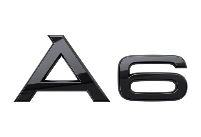 Audi Sport A6 Bagaj Amblemi - Siyah
