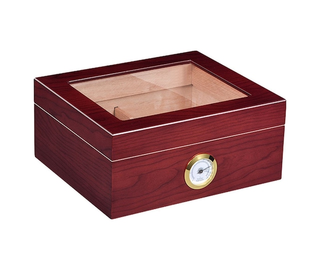 Falconetti Kahverengi Camlı Humidor Puro Kutusu Rb95khv