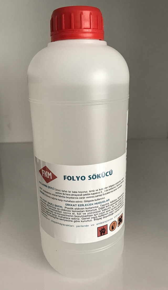Fkm Araç Folyo Etiket Sökücü Sıvı Solüsyon 1lt