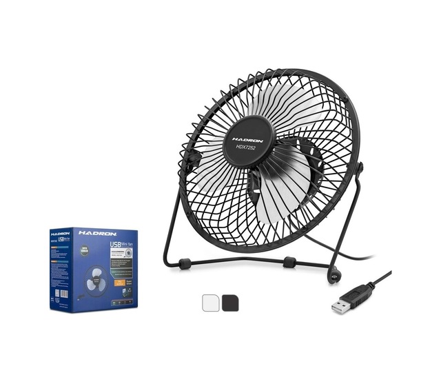 Hadron Hdx7252 Siyah Vantilatör Usb Metal 18cm