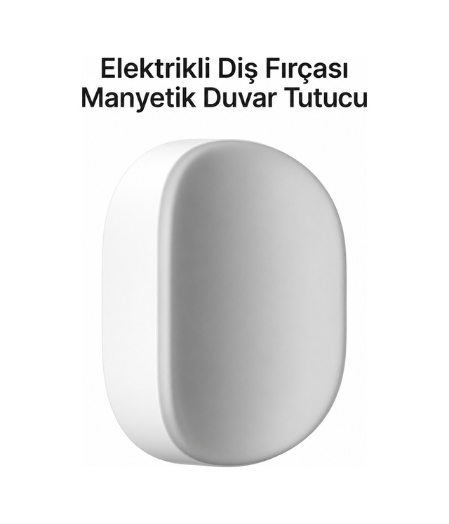Laifen Mıknatıslı Beyaz Diş Fırçası Duvar Askı Aparatı