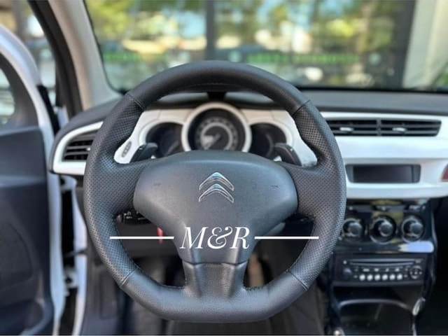 Citroen C3 Kaplama Deri Direksiyon Kılıfı Siyah