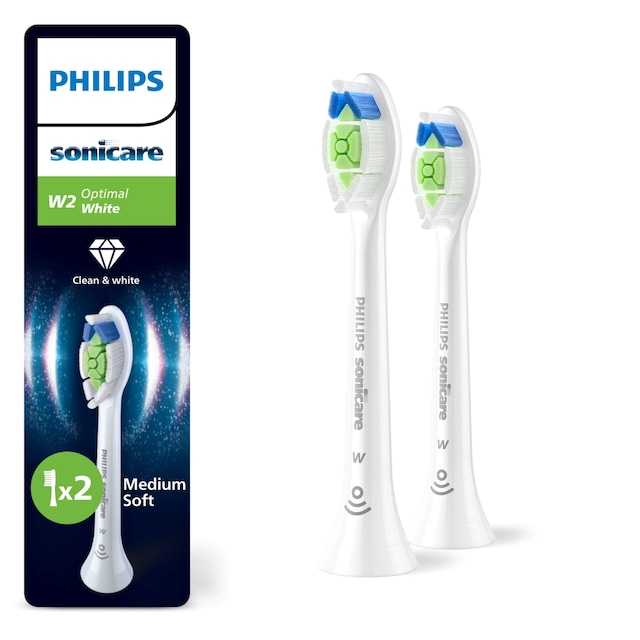 Philips Sonicare HX6062/87 - Optimal White - Sonic Şarjlı Diş Fırçası Yedek Başlıkları - 2'li Beyaz