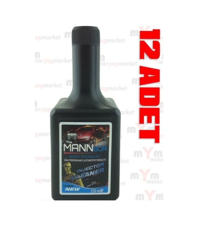 Mannbor Nano Enjektör Temizleyici Yakıt Katkısı 250Ml x 12 Adet