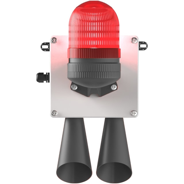 Mesan Led Multifonksiyon 2x 43 Ses Siren Kırmızı 12-24vac/dc Ms 5805.1.12-24vac/dc