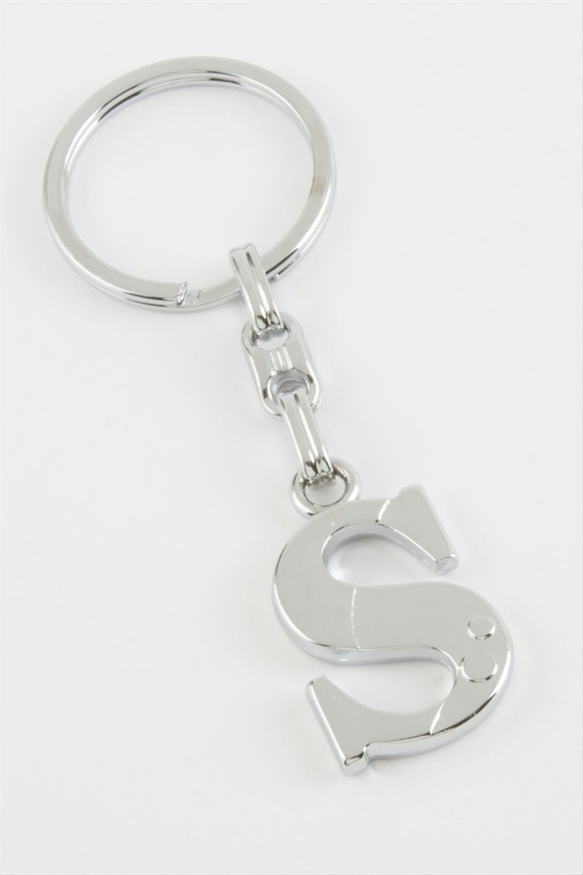 Harfli - 464 - Metal - Spt-gld - Anahtarlık S Çok Renkli