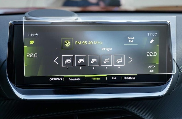 Peugeot 2008 10 İnç Mat Ekran Koruyucu Multimedya Şeffaf