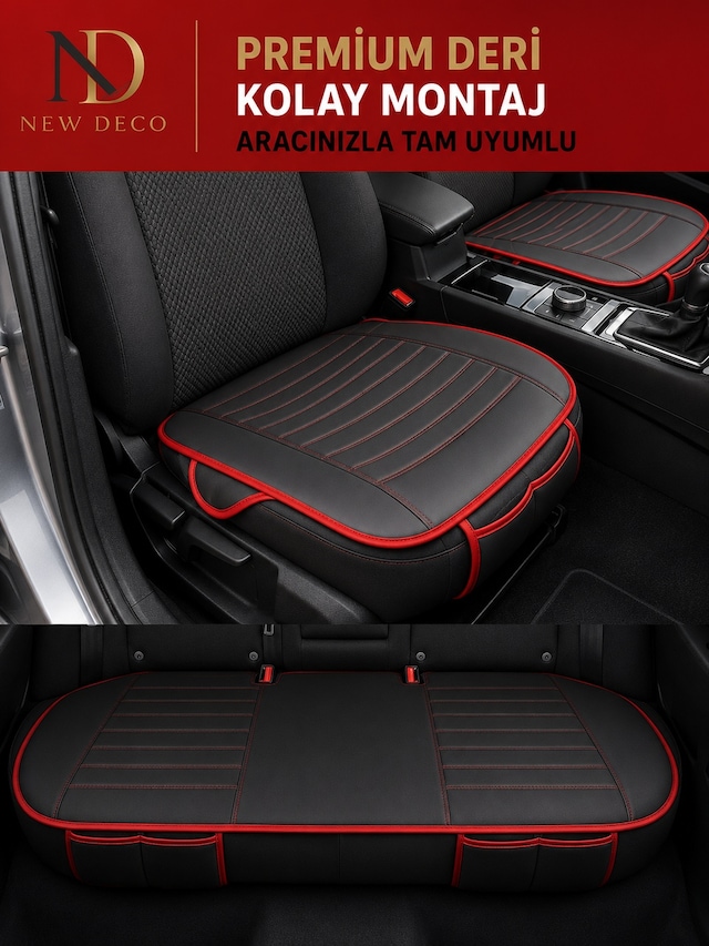 Volkswagen T-roc Araçlara Uyumlu Premium Deri 3 Parça Oto Koltuk Minderi Araca Uyumlu 4 Mevsim Kolay Montaj 32663289