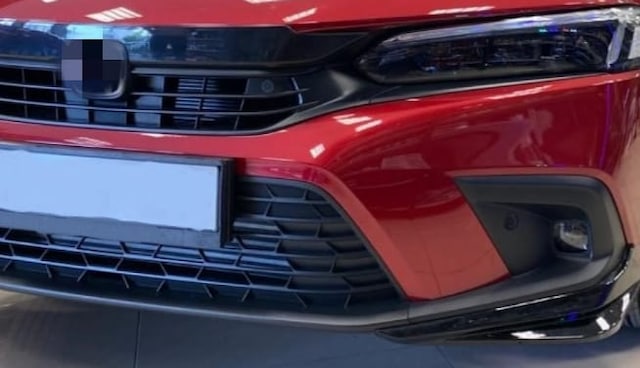 Honda Civic 2022+ Fe 1 Ön Panjur Kaplaması Piano Black Tek Parça