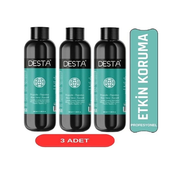 Desta Ağız Ve Diş Bakım Solüsyonu 350 Ml 3 Adet