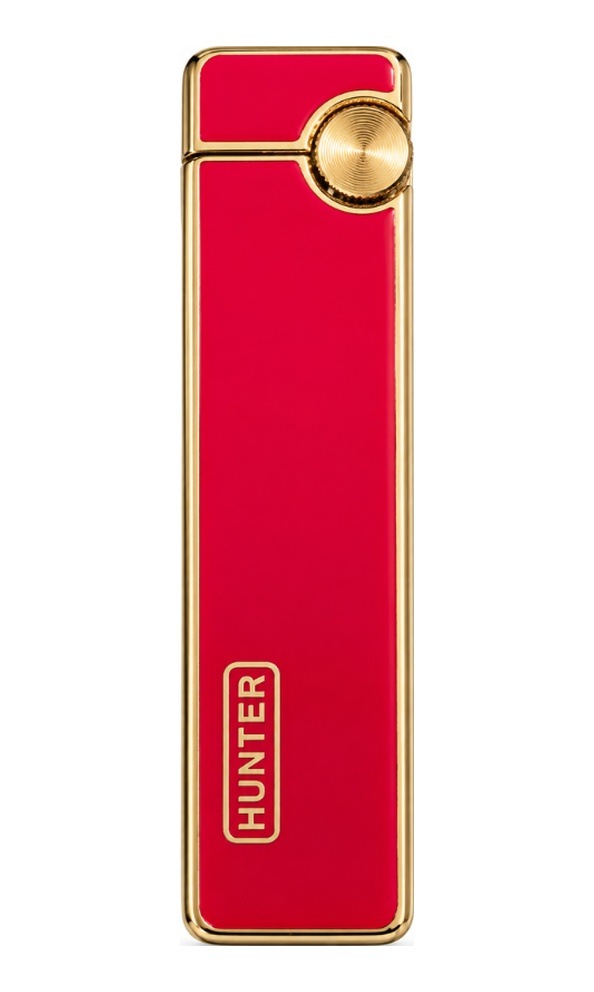 Hunter Soft Flame Kırmızı Gold Slim Metal Çakmak Ack055