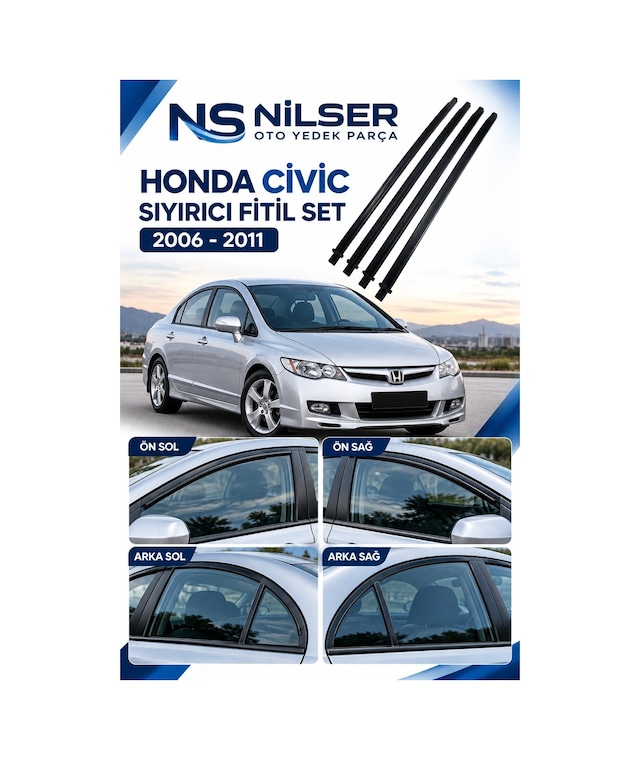 Honda Civic Sıyırıcı Fitil Fd6 Kasa 4 Kapı Set 2006-2011
