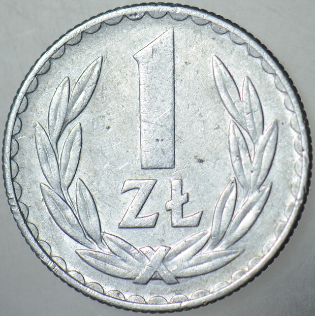 Polonya 1 Zloty 1975.