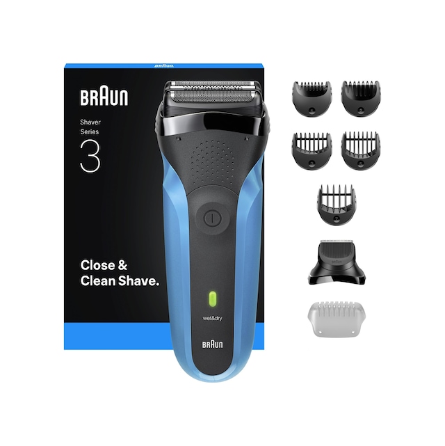 Braun Series 3 Elektrikli Sakal Şekillendirici Ve Tıraş Makinesi, Islak Ve Kuru, 310bt 1 Saat
