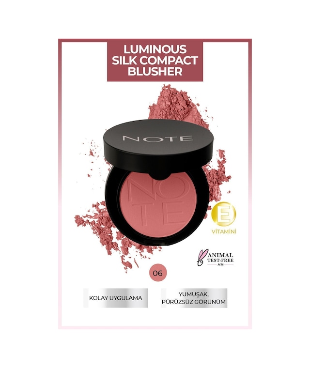Luminous Silk Compact Blusher Toz Allık - 06 Sandy Pink
