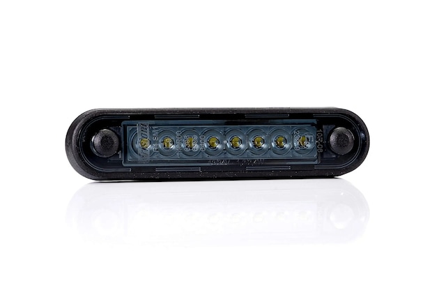 Frıstom Ft-073 Dark Long 8 Ledli Pozisyon Lamba Ledli Turuncu 12v - 36v 0,15 Mt Siyah Lastik Contalı