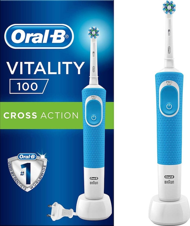 Oral-B Vitality 100 Cross Action Mavi Şarjlı Diş Fırçası