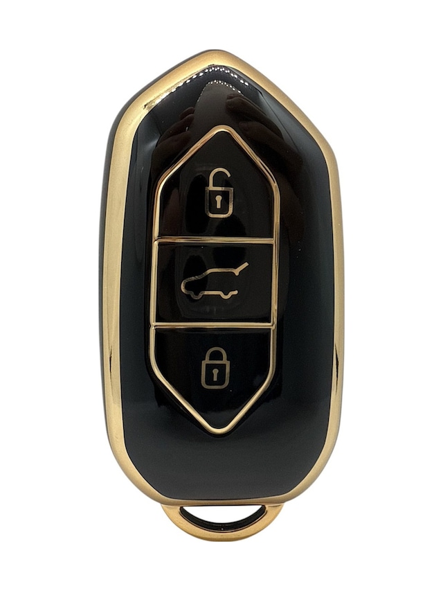 Togg T10x 3 Tuşlu Smart Nano Koruma Anahtar Kılıfı Siyah Gold Altın Renk Yüksek Kalite