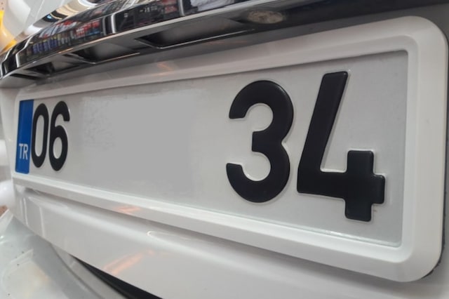 Consept Beyaz Plakalik 2Adet Yazisiz Plakalik Kabi 384606404