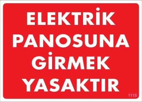 Buradabulabilirsin Elektrik Panosu Levhası 25x35 Kod:1118 Nl