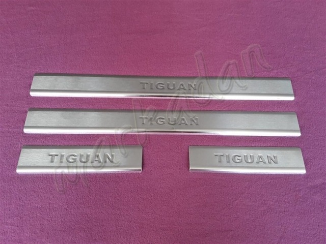 Woc Chrome Vw Tiguan Krom Kapı Eşiği 2015 Sonrası 4 Parça Paslanm N11.3