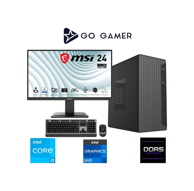 Go Gamer E19DF Core i3-14100 16GB RAM 512GB SSD