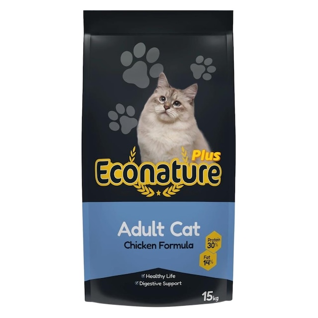 Econature Plus Tavuklu Yetişkin Kedi Maması 15 Kg