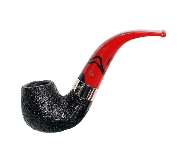 Peterson Dracula Sandblasted 230 9mm. Filtreli Akrilik Saplı Pipo 206005